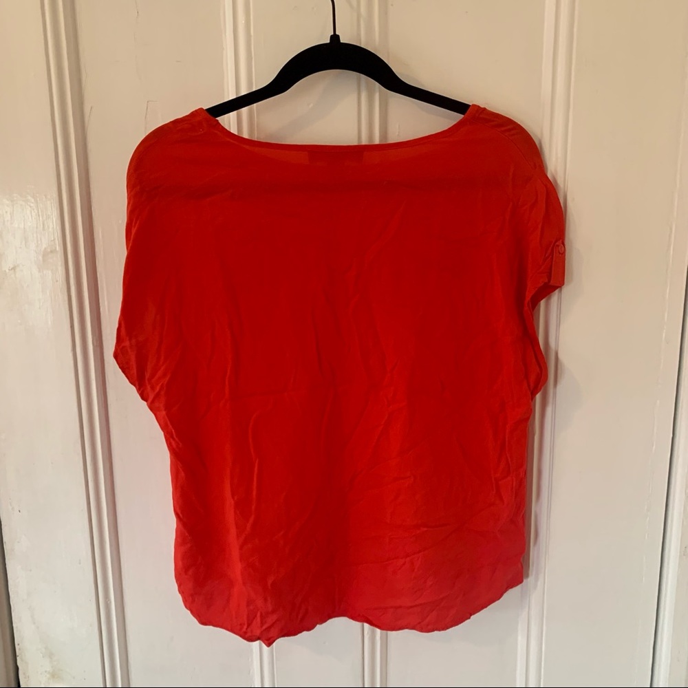 Red Primark Viscose Shirt Size 6